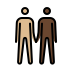 men holding hands, medium-light skin tone, dark skin tone